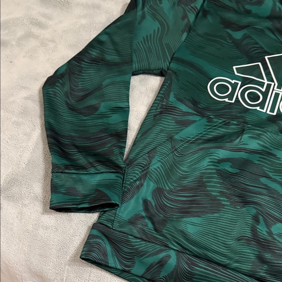 adidas Green Camouflage Hoodie: EXCELLENT CONDITION - Picture 5 of 6